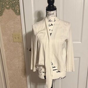 Ellie Cream Open Front Cardigan